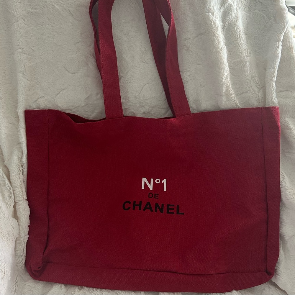 CHANEL No.1 Red Canvas Tote New GWP